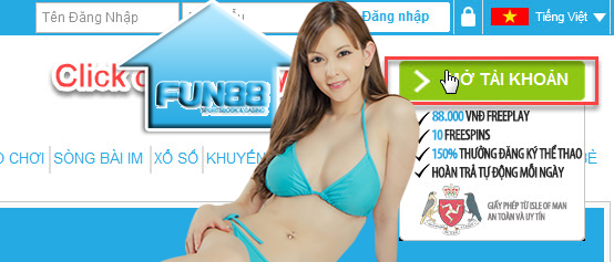 Cách tạo tài khoản cá cược nhà cái Fun88